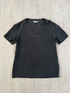 Equipment Silk Short Sleeve Gray Blouse Top XS Resort